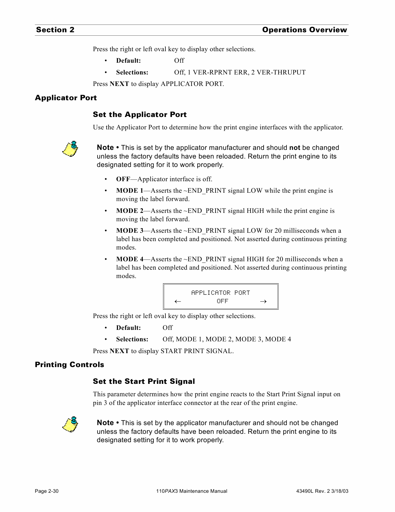 Zebra Label 110PAX3 Maintenance Service Manual-3